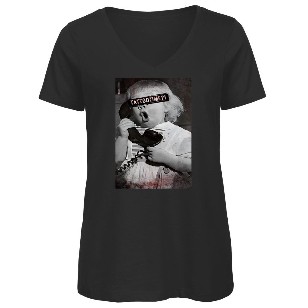 Tattootime - Damen Shirt Clothes  Schwarz XS  Tattoo Fashion von inked-mafia.de. Dieses Teil gehört in jeden Kleiderschrank eines inked-rebels! Finde ideale Geschenke für Tätowierte, Tattoofans oder Tätowierer.