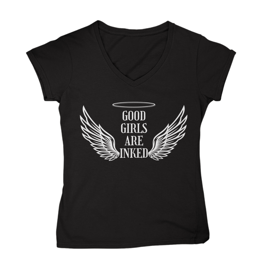 Good Girls - Damen Shirt Clothes  Schwarz XS  Tattoo Fashion von inked-mafia.de. Dieses Teil gehört in jeden Kleiderschrank eines inked-rebels! Finde ideale Geschenke für Tätowierte, Tattoofans oder Tätowierer.