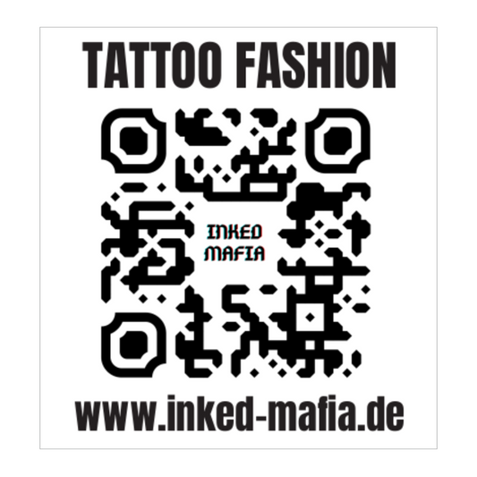 QR Code - Sticker Tattoo Fashion von inked-mafia.de. Dieses Teil gehört in jeden Kleiderschrank eines inked-rebels! Finde ideale Geschenke für Tätowierte, Tattoofans oder Tätowierer.