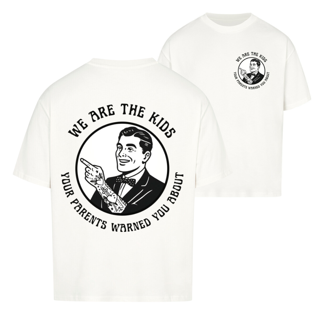 Kids - Heavy Oversized Backprint Shirt T-Shirt XS Weiß Tattoo Fashion von inked-mafia.de. Dieses Teil gehört in jeden Kleiderschrank eines inked-rebels! Finde ideale Geschenke für Tätowierte, Tattoofans oder Tätowierer.