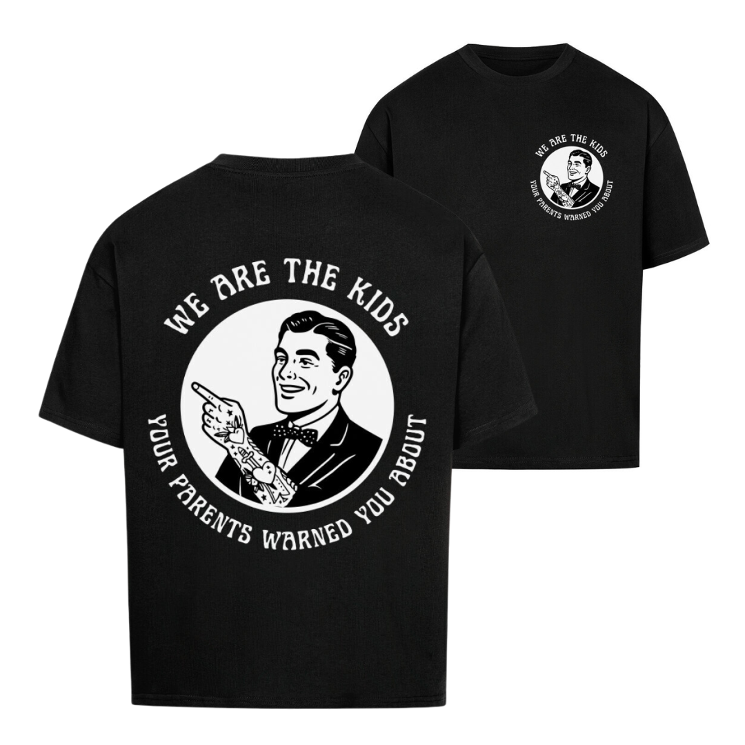 Kids - Heavy Oversized Backprint Shirt T-Shirt XS Schwarz Tattoo Fashion von inked-mafia.de. Dieses Teil gehört in jeden Kleiderschrank eines inked-rebels! Finde ideale Geschenke für Tätowierte, Tattoofans oder Tätowierer.