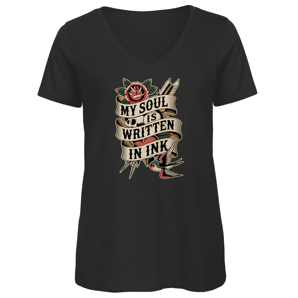 Soul - Damen Shirt Clothes Schwarz XS Tattoo Fashion von inked-mafia.de. Dieses Teil gehört in jeden Kleiderschrank eines inked-rebels! Finde ideale Geschenke für Tätowierte, Tattoofans oder Tätowierer.