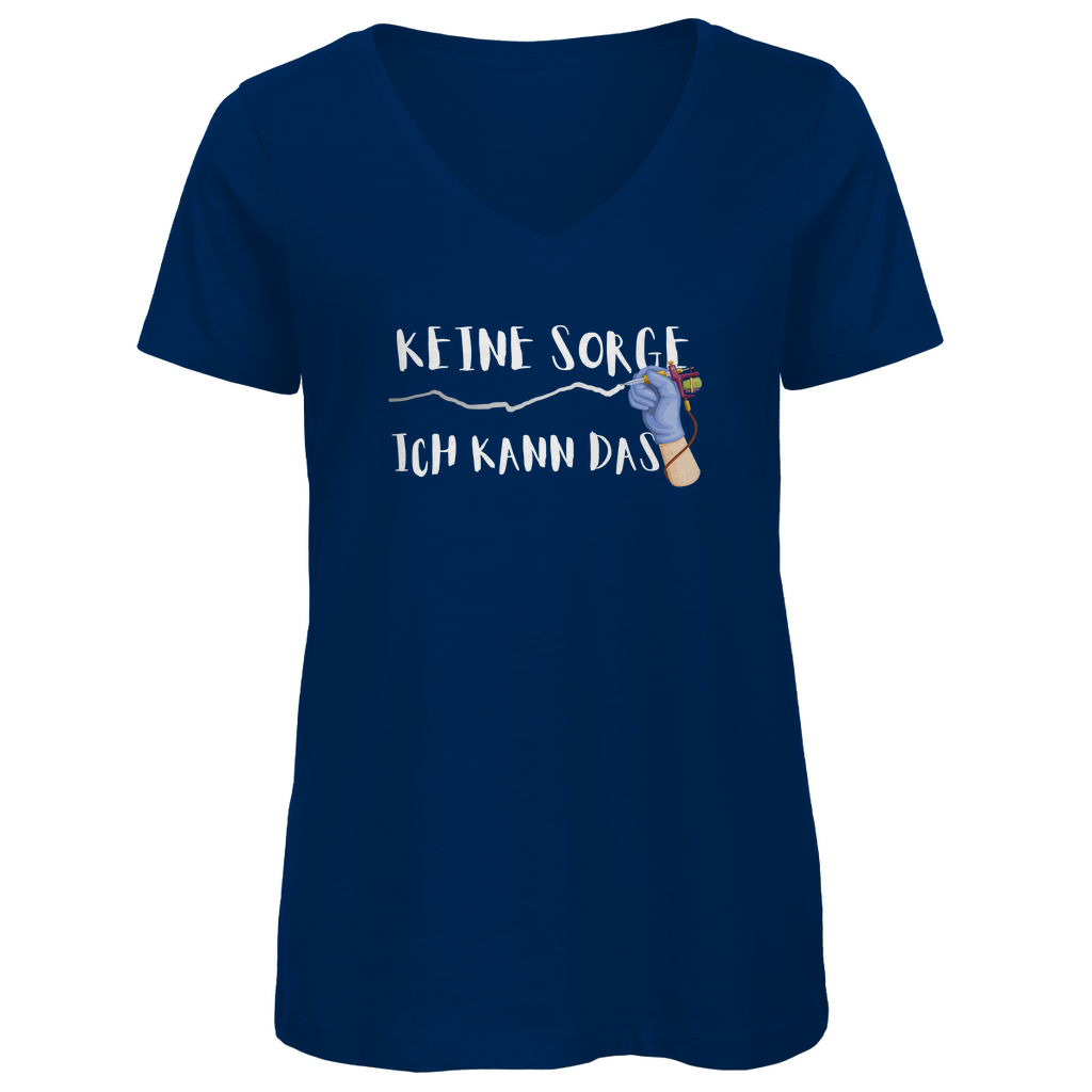 Keine Sorge - Damen Shirt Clothes  Navy Blue XS  Tattoo Fashion von inked-mafia.de. Dieses Teil gehört in jeden Kleiderschrank eines inked-rebels! Finde ideale Geschenke für Tätowierte, Tattoofans oder Tätowierer.