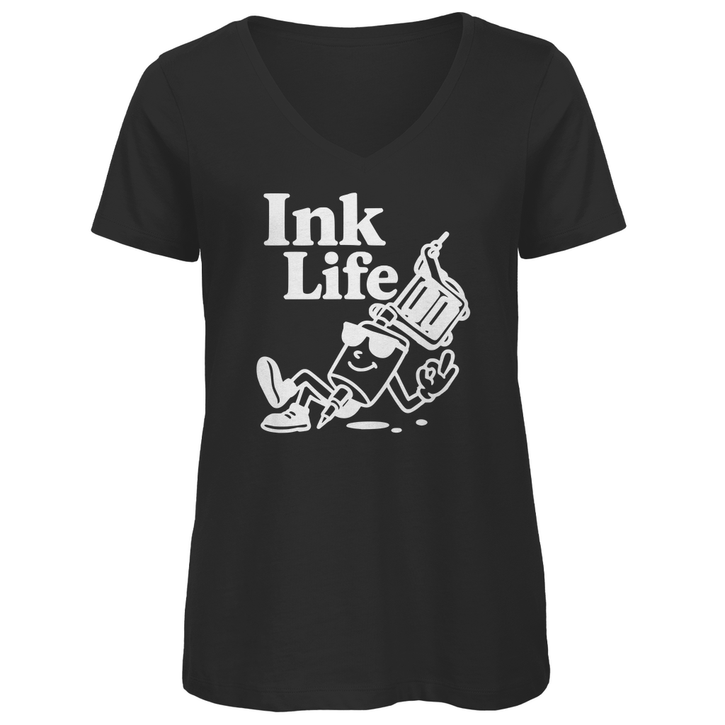 Ink Life - Damen Shirt Clothes Schwarz XS Tattoo Fashion von inked-mafia.de. Dieses Teil gehört in jeden Kleiderschrank eines inked-rebels! Finde ideale Geschenke für Tätowierte, Tattoofans oder Tätowierer.