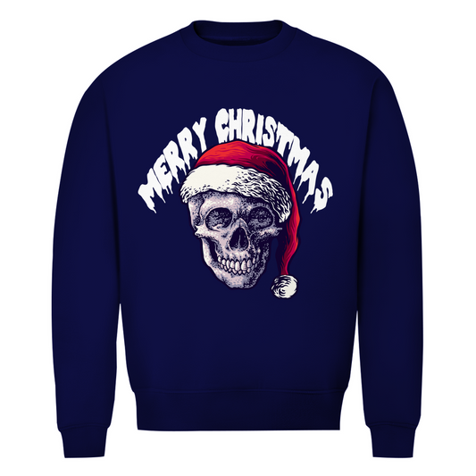 Merry Christmas - Unisex Weihnachtssweater Clothes  Navy Blue XS  Tattoo Fashion von inked-mafia.de. Dieses Teil gehört in jeden Kleiderschrank eines inked-rebels! Finde ideale Geschenke für Tätowierte, Tattoofans oder Tätowierer.