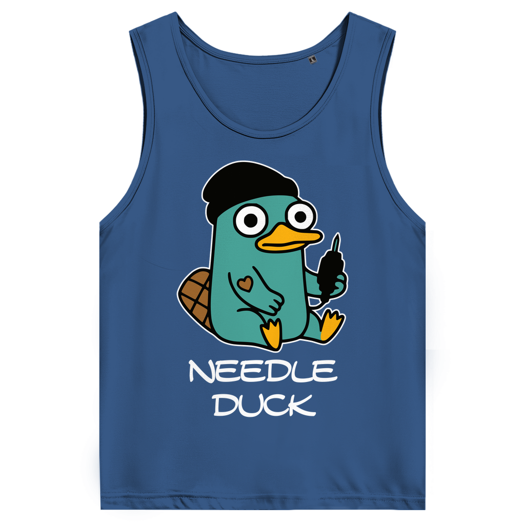 Needle Duck - Herren Tank Top Clothes Navy Blue S Tattoo Fashion von inked-mafia.de. Dieses Teil gehört in jeden Kleiderschrank eines inked-rebels! Finde ideale Geschenke für Tätowierte, Tattoofans oder Tätowierer.