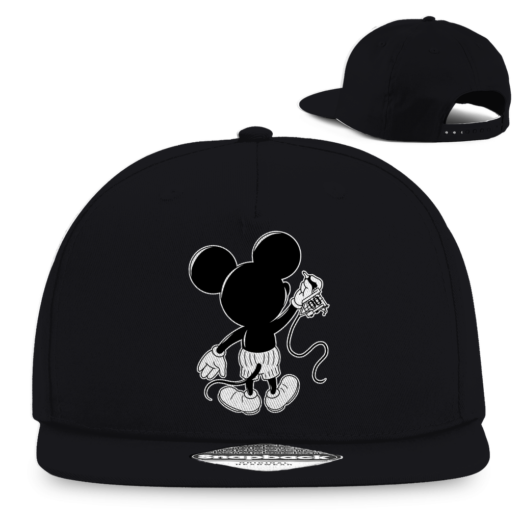 Inking Mouse - Snapback Cap Accessories  Schwarz   Tattoo Fashion von inked-mafia.de. Dieses Teil gehört in jeden Kleiderschrank eines inked-rebels! Finde ideale Geschenke für Tätowierte, Tattoofans oder Tätowierer.