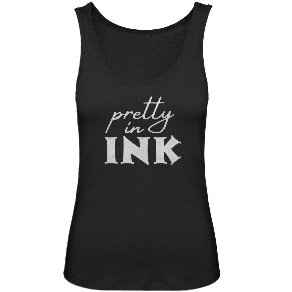 Pretty in ink - Damen Tank Top Clothes  Schwarz XS  Tattoo Fashion von inked-mafia.de. Dieses Teil gehört in jeden Kleiderschrank eines inked-rebels! Finde ideale Geschenke für Tätowierte, Tattoofans oder Tätowierer.