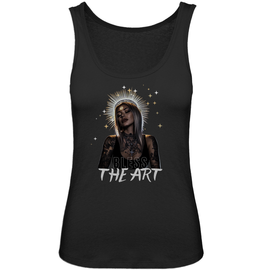 Bless the art - Damen Tank Top Clothes  Schwarz XS  Tattoo Fashion von inked-mafia.de. Dieses Teil gehört in jeden Kleiderschrank eines inked-rebels! Finde ideale Geschenke für Tätowierte, Tattoofans oder Tätowierer.