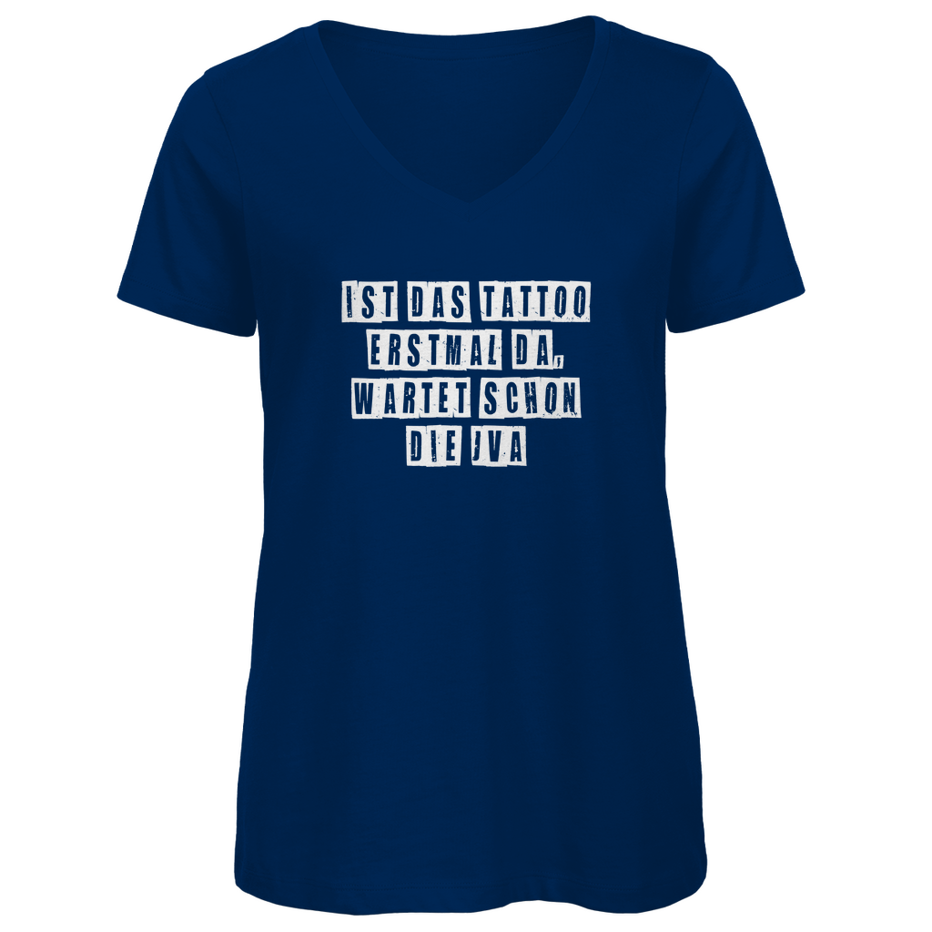 JVA - Damen Shirt Clothes  Navy Blue XS  Tattoo Fashion von inked-mafia.de. Dieses Teil gehört in jeden Kleiderschrank eines inked-rebels! Finde ideale Geschenke für Tätowierte, Tattoofans oder Tätowierer.