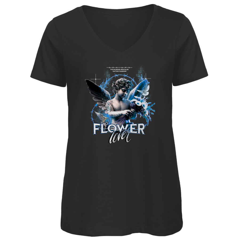 Flowerlover - Damen Shirt Clothes Schwarz XS Tattoo Fashion von inked-mafia.de. Dieses Teil gehört in jeden Kleiderschrank eines inked-rebels! Finde ideale Geschenke für Tätowierte, Tattoofans oder Tätowierer.