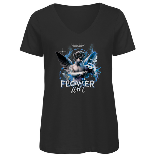 Flowerlover - Damen Shirt Clothes Schwarz XS Tattoo Fashion von inked-mafia.de. Dieses Teil gehört in jeden Kleiderschrank eines inked-rebels! Finde ideale Geschenke für Tätowierte, Tattoofans oder Tätowierer.