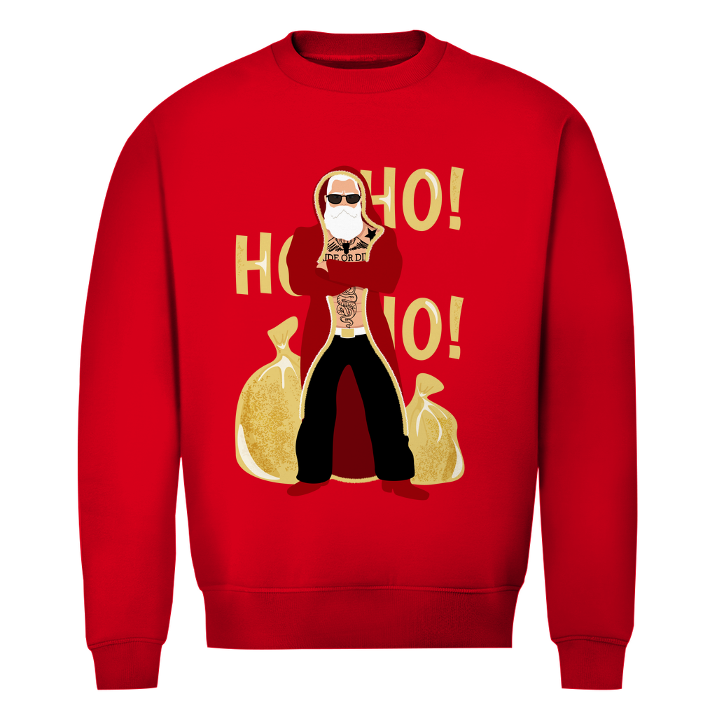 HoHoHo - Unisex Weihnachtssweater Clothes  Rot XS  Tattoo Fashion von inked-mafia.de. Dieses Teil gehört in jeden Kleiderschrank eines inked-rebels! Finde ideale Geschenke für Tätowierte, Tattoofans oder Tätowierer.