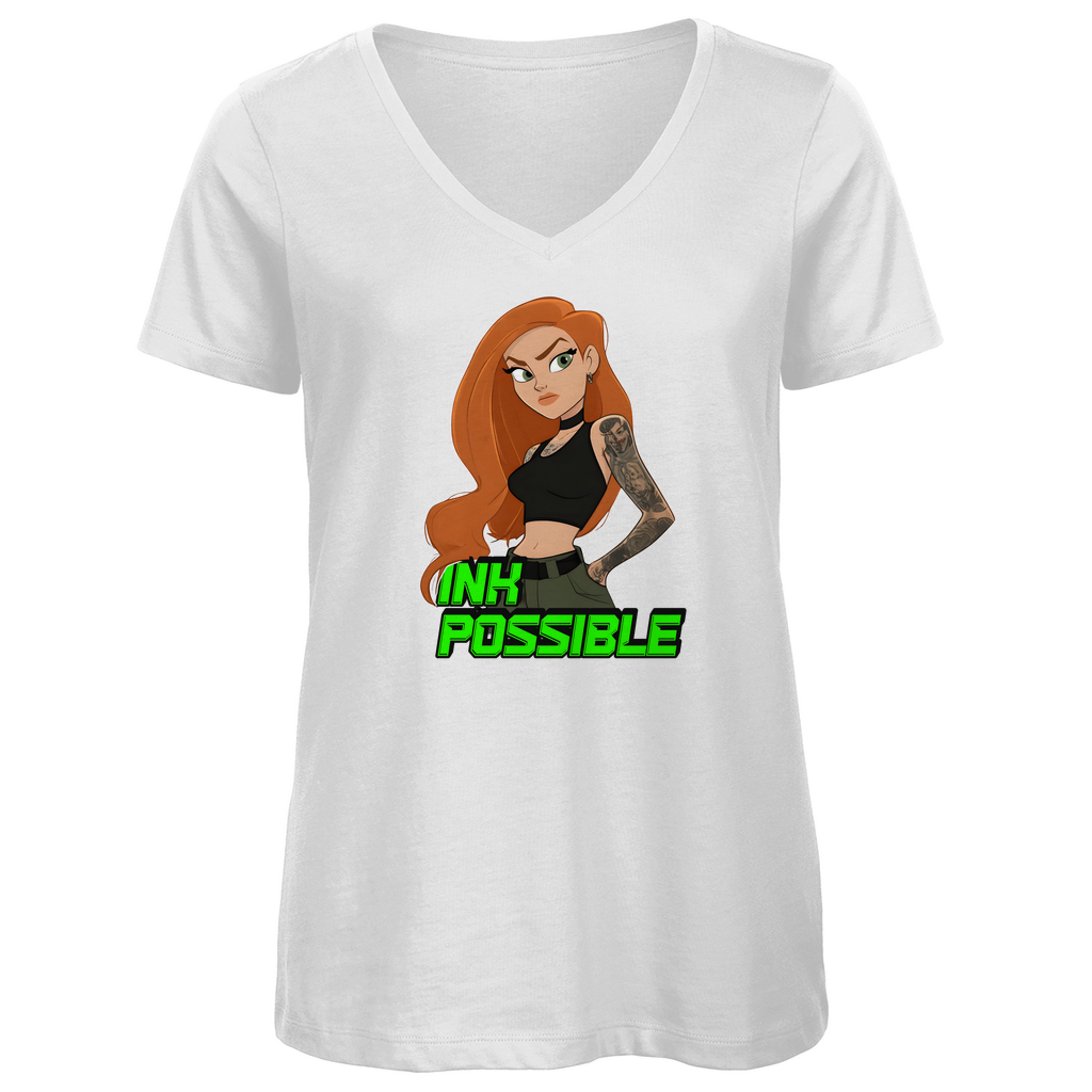 Ink Possible - Damen Shirt Clothes Weiß XS Tattoo Fashion von inked-mafia.de. Dieses Teil gehört in jeden Kleiderschrank eines inked-rebels! Finde ideale Geschenke für Tätowierte, Tattoofans oder Tätowierer.