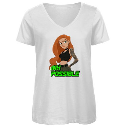 Ink Possible - Damen Shirt Clothes Weiß XS Tattoo Fashion von inked-mafia.de. Dieses Teil gehört in jeden Kleiderschrank eines inked-rebels! Finde ideale Geschenke für Tätowierte, Tattoofans oder Tätowierer.