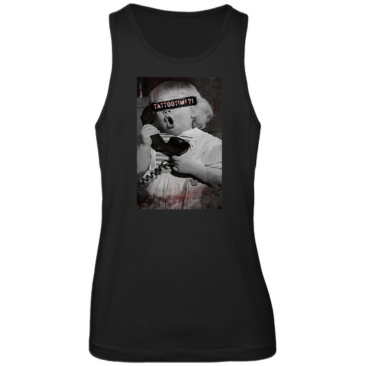 Tattootime - Herren Tank Top Clothes  Schwarz S  Tattoo Fashion von inked-mafia.de. Dieses Teil gehört in jeden Kleiderschrank eines inked-rebels! Finde ideale Geschenke für Tätowierte, Tattoofans oder Tätowierer.