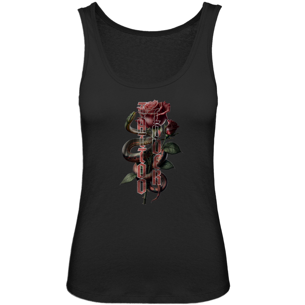 Tattoolover - Damen Tank Top Clothes Schwarz XS Tattoo Fashion von inked-mafia.de. Dieses Teil gehört in jeden Kleiderschrank eines inked-rebels! Finde ideale Geschenke für Tätowierte, Tattoofans oder Tätowierer.