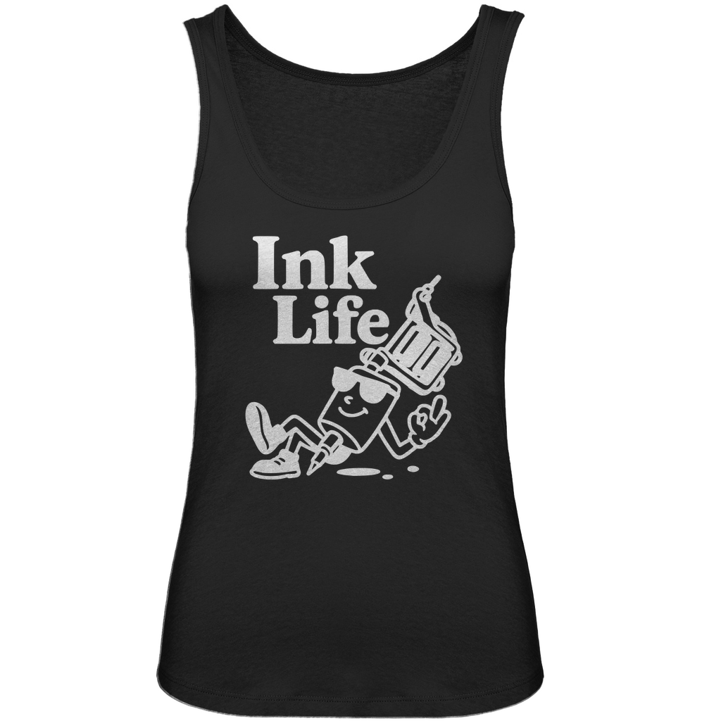 Ink Life - Damen Tank Top Clothes Schwarz XS Tattoo Fashion von inked-mafia.de. Dieses Teil gehört in jeden Kleiderschrank eines inked-rebels! Finde ideale Geschenke für Tätowierte, Tattoofans oder Tätowierer.