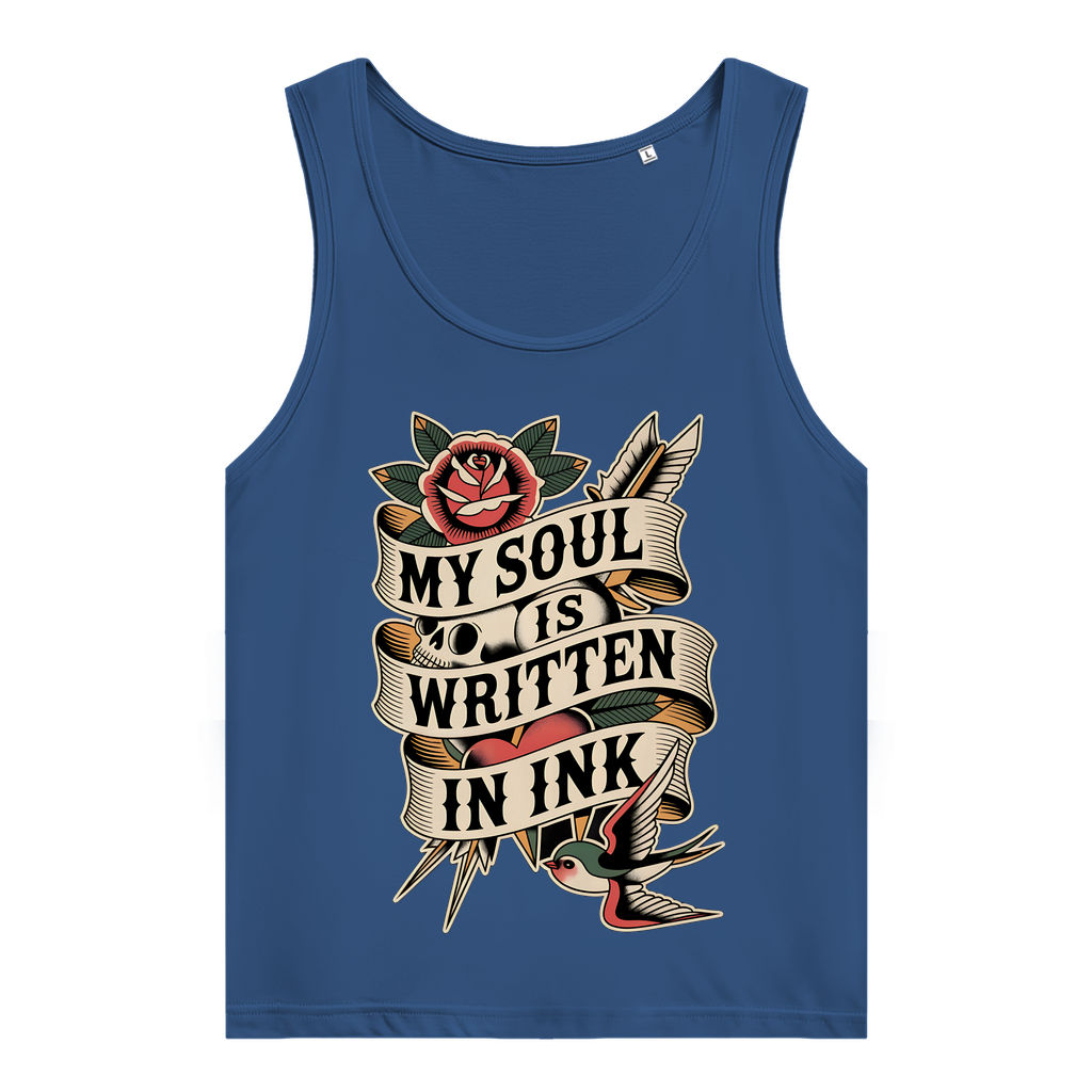 Soul - Damen Tank Top Clothes Navy Blue XS Tattoo Fashion von inked-mafia.de. Dieses Teil gehört in jeden Kleiderschrank eines inked-rebels! Finde ideale Geschenke für Tätowierte, Tattoofans oder Tätowierer.
