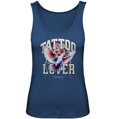 Tattoolover - Damen Tank Top Clothes  Blau XS  Tattoo Fashion von inked-mafia.de. Dieses Teil gehört in jeden Kleiderschrank eines inked-rebels! Finde ideale Geschenke für Tätowierte, Tattoofans oder Tätowierer.