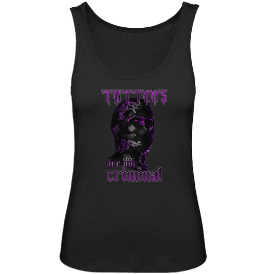 Criminal - Damen Tank Top Clothes Schwarz XS Tattoo Fashion von inked-mafia.de. Dieses Teil gehört in jeden Kleiderschrank eines inked-rebels! Finde ideale Geschenke für Tätowierte, Tattoofans oder Tätowierer.