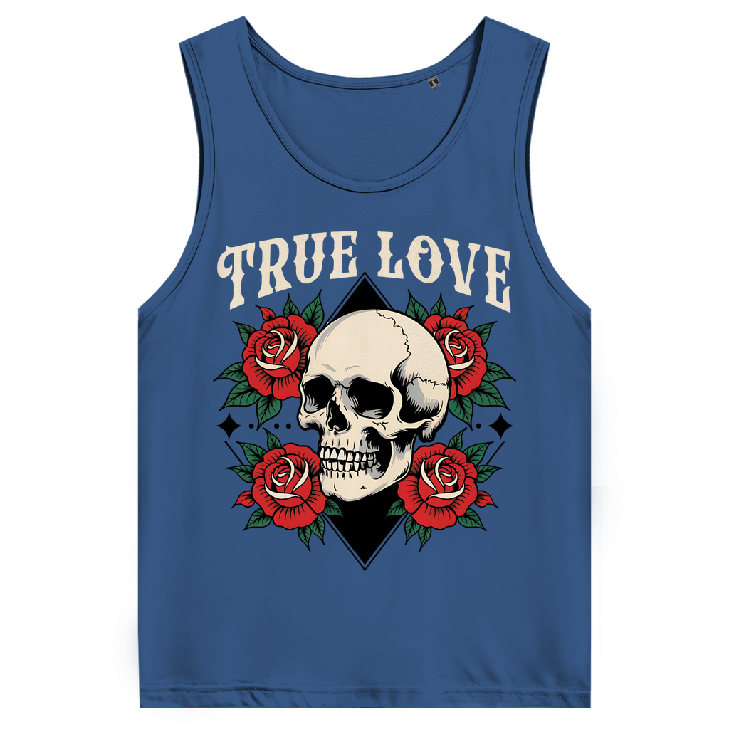 True Love - Herren Tank Top Clothes Navy Blue S Tattoo Fashion von inked-mafia.de. Dieses Teil gehört in jeden Kleiderschrank eines inked-rebels! Finde ideale Geschenke für Tätowierte, Tattoofans oder Tätowierer.
