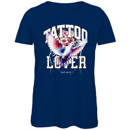 Tattoolover - Damen Shirt Clothes  Navy Blue XS  Tattoo Fashion von inked-mafia.de. Dieses Teil gehört in jeden Kleiderschrank eines inked-rebels! Finde ideale Geschenke für Tätowierte, Tattoofans oder Tätowierer.