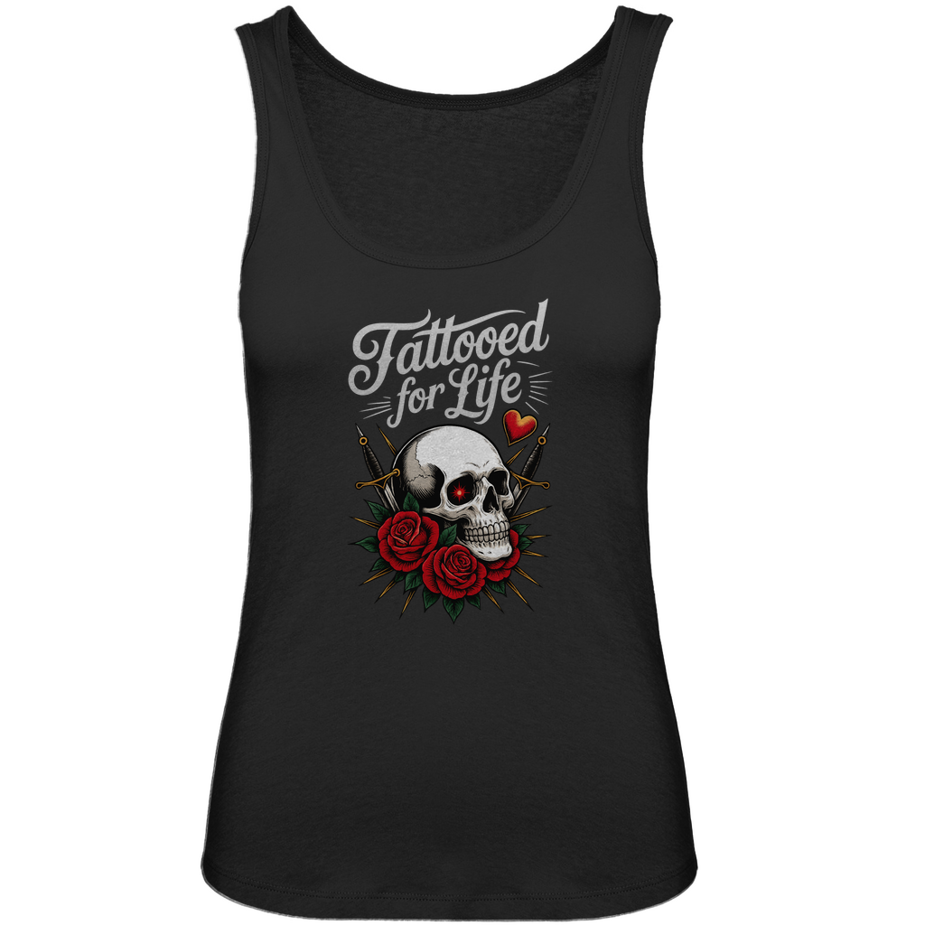 Life - Damen Tank Top Clothes Schwarz XS Tattoo Fashion von inked-mafia.de. Dieses Teil gehört in jeden Kleiderschrank eines inked-rebels! Finde ideale Geschenke für Tätowierte, Tattoofans oder Tätowierer.