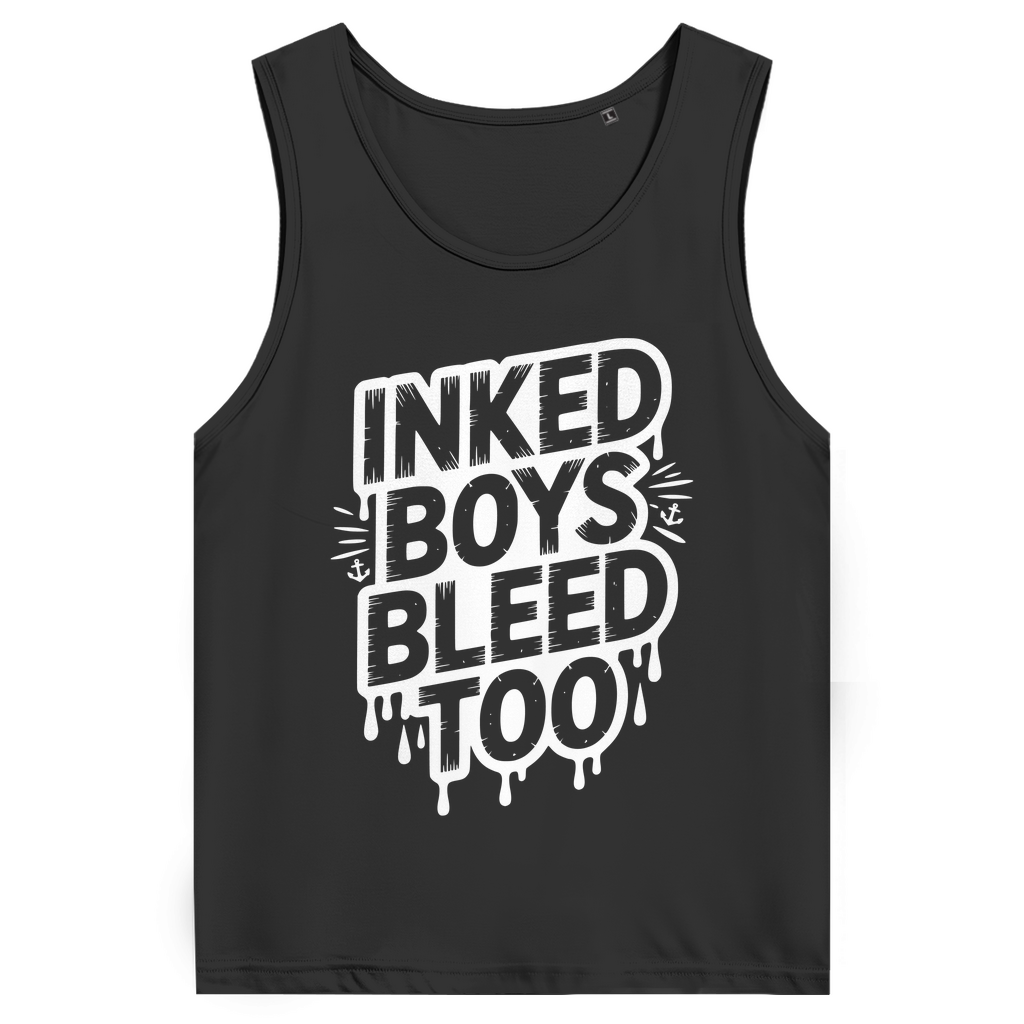 Bleed - Herren Tank Top Clothes Schwarz S Tattoo Fashion von inked-mafia.de. Dieses Teil gehört in jeden Kleiderschrank eines inked-rebels! Finde ideale Geschenke für Tätowierte, Tattoofans oder Tätowierer.