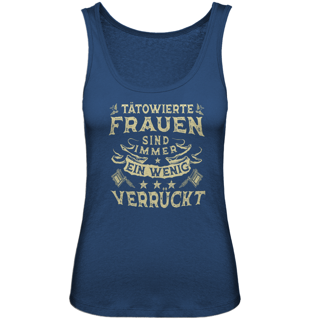 Tätowierte Frauen - Damen Tank Top Clothes Navy Blue XS Tattoo Fashion von inked-mafia.de. Dieses Teil gehört in jeden Kleiderschrank eines inked-rebels! Finde ideale Geschenke für Tätowierte, Tattoofans oder Tätowierer.