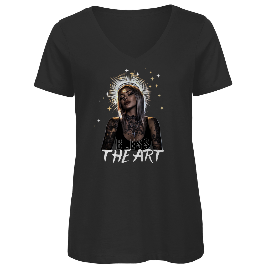 Bless the art - Damen Shirt Clothes  Schwarz XS  Tattoo Fashion von inked-mafia.de. Dieses Teil gehört in jeden Kleiderschrank eines inked-rebels! Finde ideale Geschenke für Tätowierte, Tattoofans oder Tätowierer.