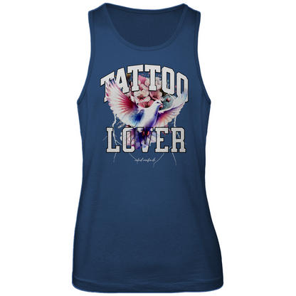 Tattoolover - Herren Tank Top Clothes  Blau S  Tattoo Fashion von inked-mafia.de. Dieses Teil gehört in jeden Kleiderschrank eines inked-rebels! Finde ideale Geschenke für Tätowierte, Tattoofans oder Tätowierer.