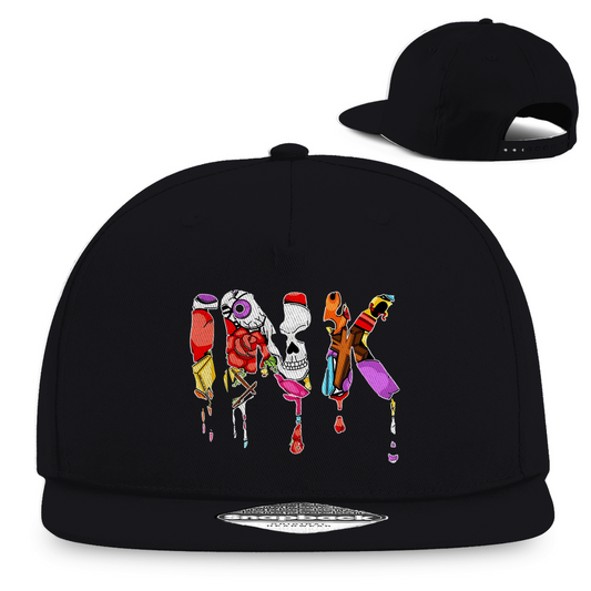 Ink - Snapback Cap Accessories  Schwarz   Tattoo Fashion von inked-mafia.de. Dieses Teil gehört in jeden Kleiderschrank eines inked-rebels! Finde ideale Geschenke für Tätowierte, Tattoofans oder Tätowierer.