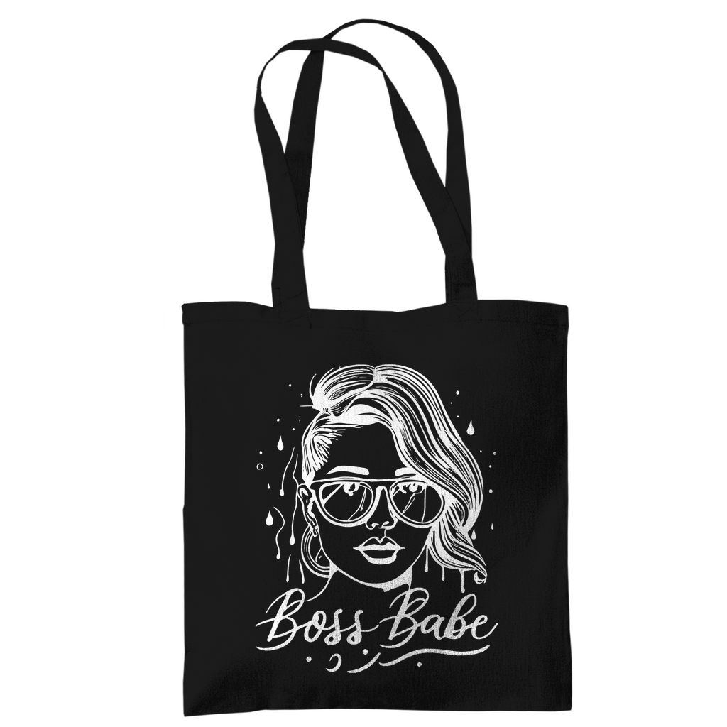 Boss Babe - Jutebeutel Accessories Schwarz Tattoo Fashion von inked-mafia.de. Dieses Teil gehört in jeden Kleiderschrank eines inked-rebels! Finde ideale Geschenke für Tätowierte, Tattoofans oder Tätowierer.