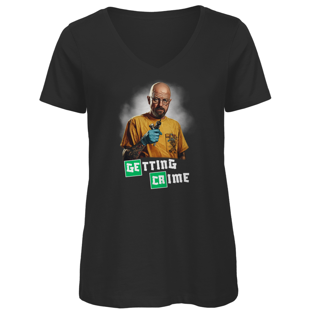 Getting Crime - Damen Shirt Clothes  Schwarz XS  Tattoo Fashion von inked-mafia.de. Dieses Teil gehört in jeden Kleiderschrank eines inked-rebels! Finde ideale Geschenke für Tätowierte, Tattoofans oder Tätowierer.