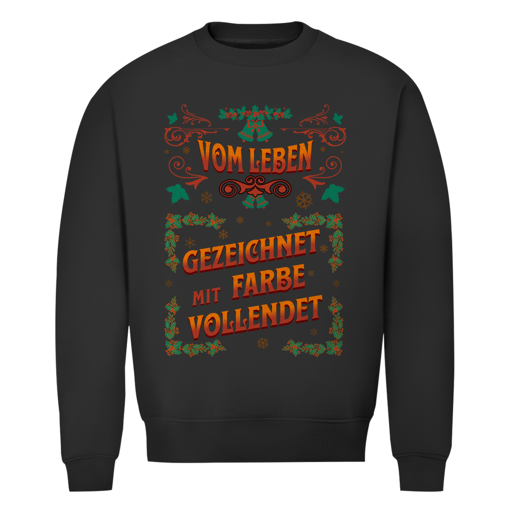 Mit Farbe vollendet - Unisex Weihnachtssweater Clothes  Schwarz XS  Tattoo Fashion von inked-mafia.de. Dieses Teil gehört in jeden Kleiderschrank eines inked-rebels! Finde ideale Geschenke für Tätowierte, Tattoofans oder Tätowierer.