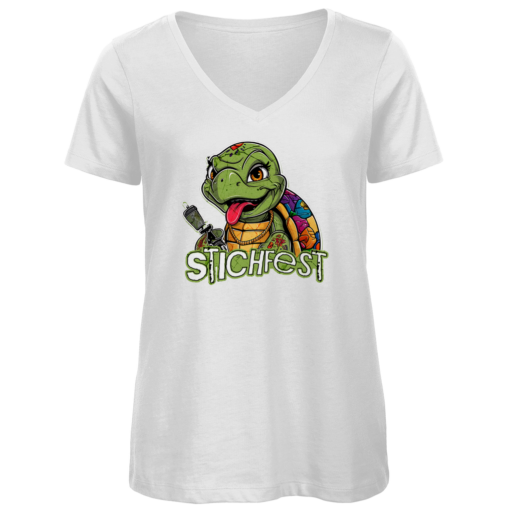 Stichfest - Damen Shirt Clothes  Weiß XS  Tattoo Fashion von inked-mafia.de. Dieses Teil gehört in jeden Kleiderschrank eines inked-rebels! Finde ideale Geschenke für Tätowierte, Tattoofans oder Tätowierer.