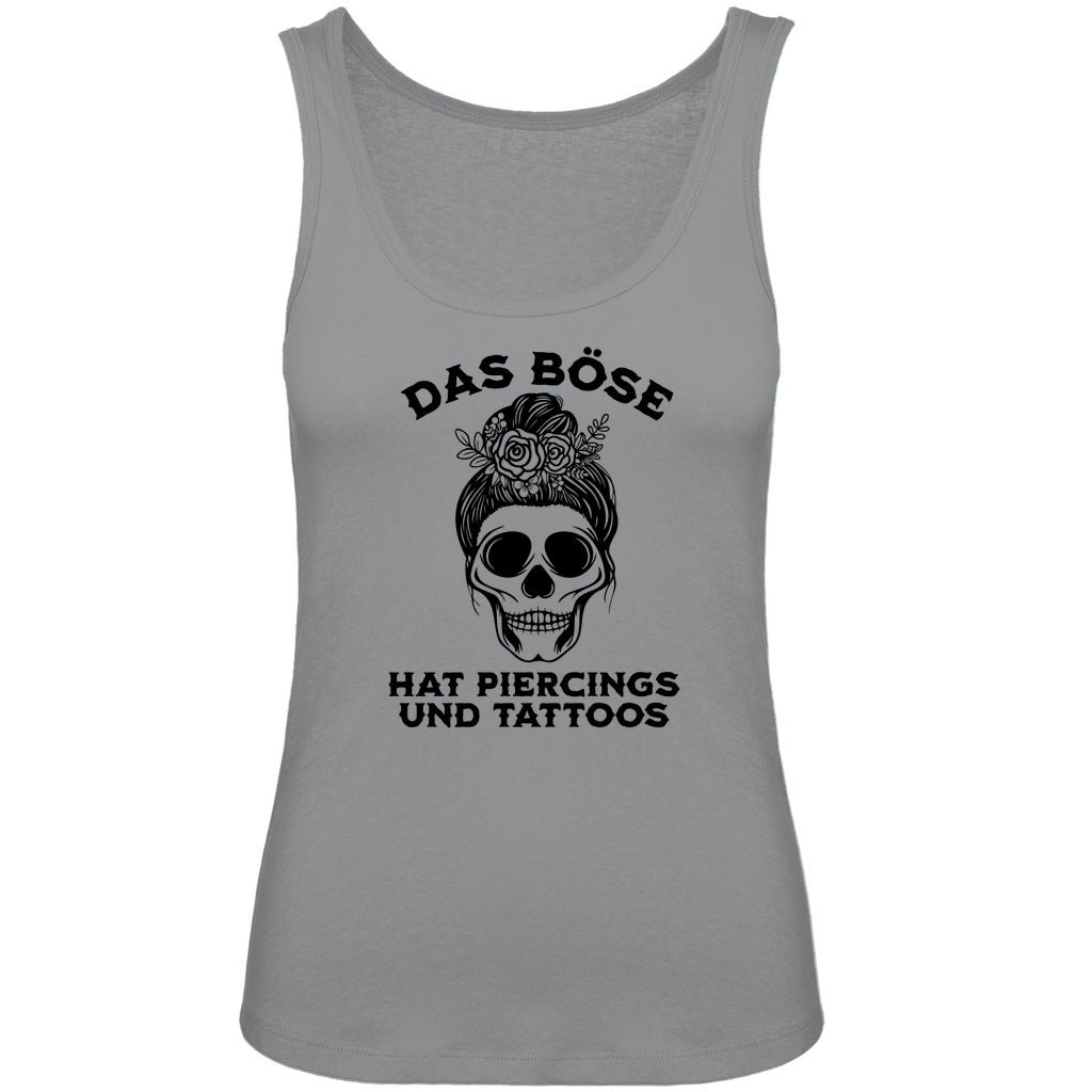 Das Böse - Damen Tank Top Clothes  Grau XS  Tattoo Fashion von inked-mafia.de. Dieses Teil gehört in jeden Kleiderschrank eines inked-rebels! Finde ideale Geschenke für Tätowierte, Tattoofans oder Tätowierer.
