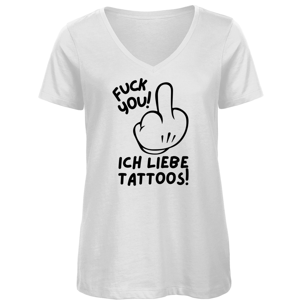 Fuck you - Damen Shirt Clothes Schwarz L Tattoo Fashion von inked-mafia.de. Dieses Teil gehört in jeden Kleiderschrank eines inked-rebels! Finde ideale Geschenke für Tätowierte, Tattoofans oder Tätowierer.