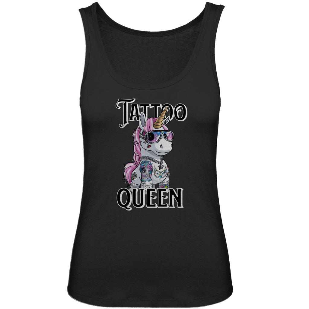 Tattoo Queen - Damen Tank Top Clothes  Schwarz XS  Tattoo Fashion von inked-mafia.de. Dieses Teil gehört in jeden Kleiderschrank eines inked-rebels! Finde ideale Geschenke für Tätowierte, Tattoofans oder Tätowierer.