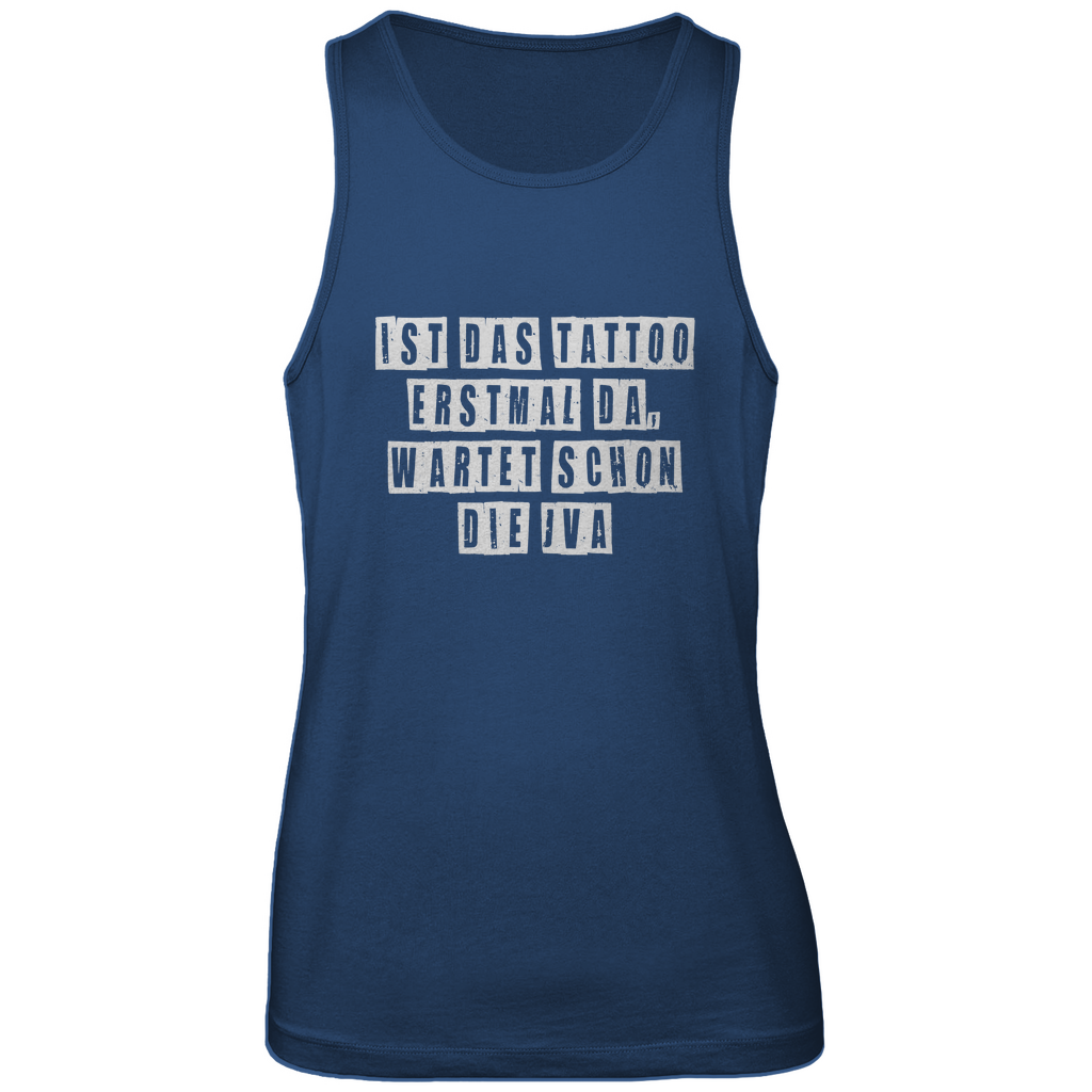JVA - Herren Tank Top Clothes Navy Blue S Tattoo Fashion von inked-mafia.de. Dieses Teil gehört in jeden Kleiderschrank eines inked-rebels! Finde ideale Geschenke für Tätowierte, Tattoofans oder Tätowierer.