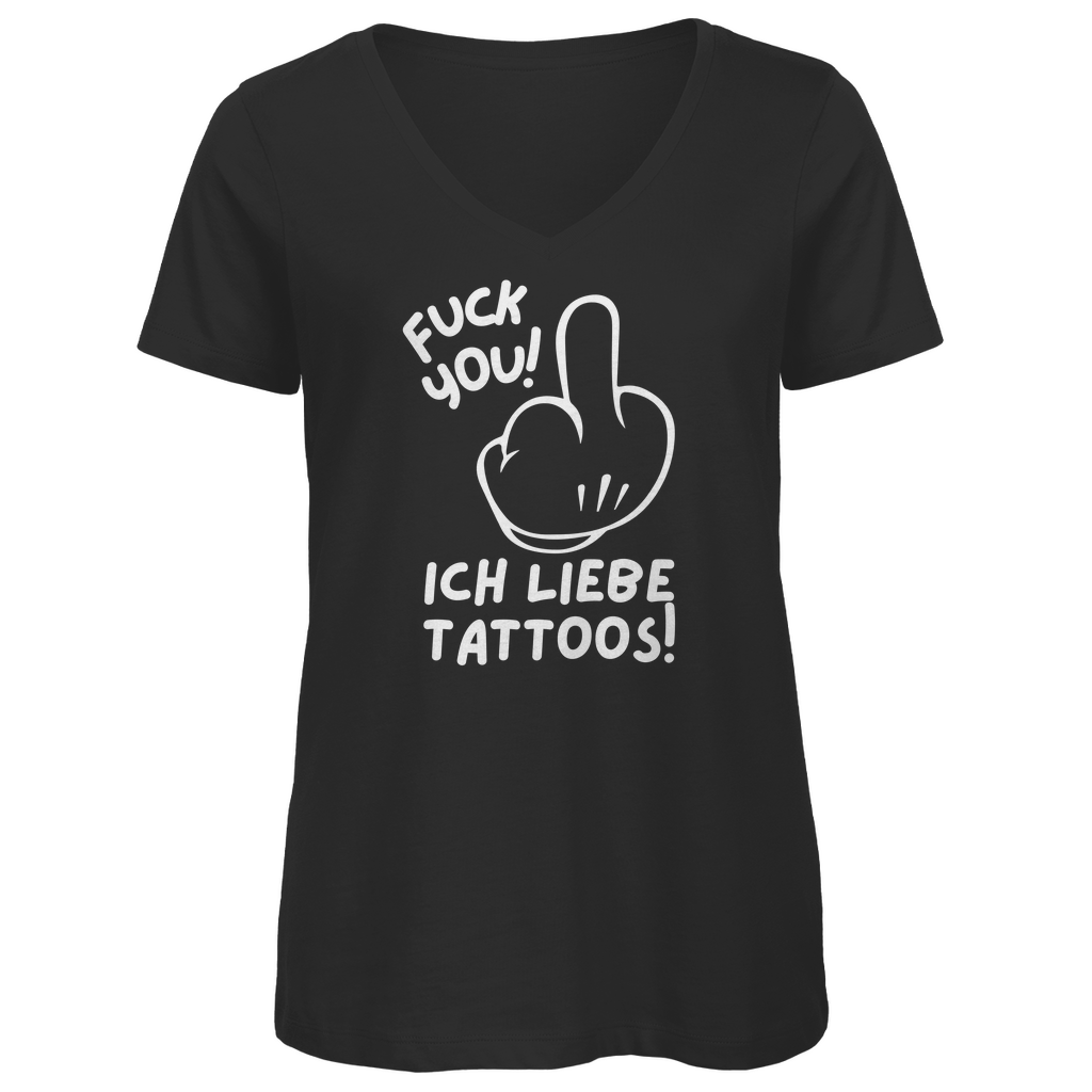 Fuck you - Damen Shirt Clothes Khaki XS Tattoo Fashion von inked-mafia.de. Dieses Teil gehört in jeden Kleiderschrank eines inked-rebels! Finde ideale Geschenke für Tätowierte, Tattoofans oder Tätowierer.