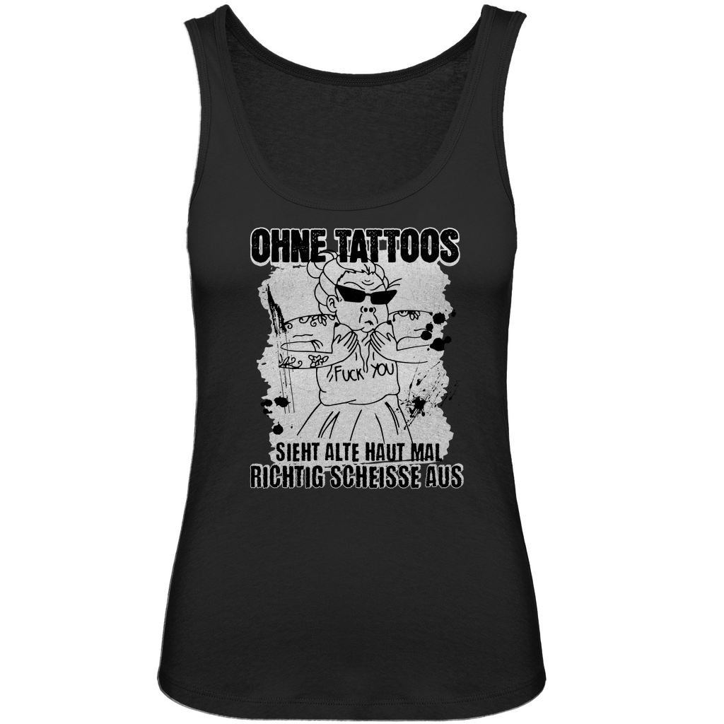 Alte Haut - Damen Tank Top Clothes Schwarz XS Tattoo Fashion von inked-mafia.de. Dieses Teil gehört in jeden Kleiderschrank eines inked-rebels! Finde ideale Geschenke für Tätowierte, Tattoofans oder Tätowierer.