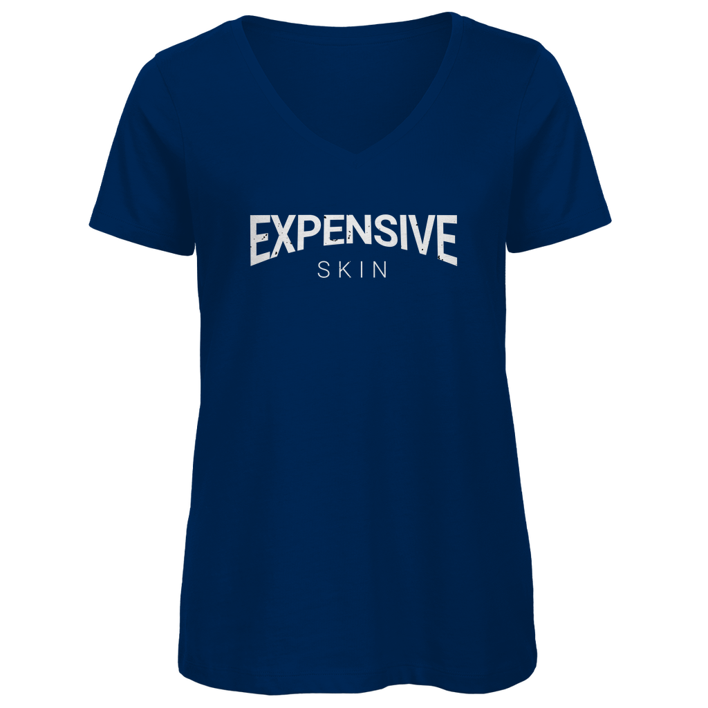 Expensive Skin - Damen Shirt Clothes Navy Blue XS Tattoo Fashion von inked-mafia.de. Dieses Teil gehört in jeden Kleiderschrank eines inked-rebels! Finde ideale Geschenke für Tätowierte, Tattoofans oder Tätowierer.