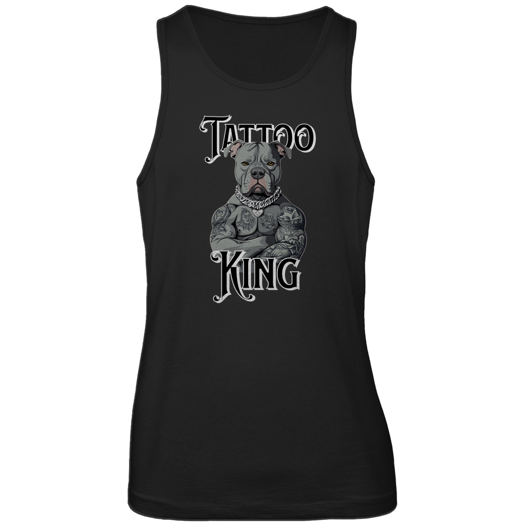 Tattoo King - Herren Tank Top Clothes  Schwarz S  Tattoo Fashion von inked-mafia.de. Dieses Teil gehört in jeden Kleiderschrank eines inked-rebels! Finde ideale Geschenke für Tätowierte, Tattoofans oder Tätowierer.