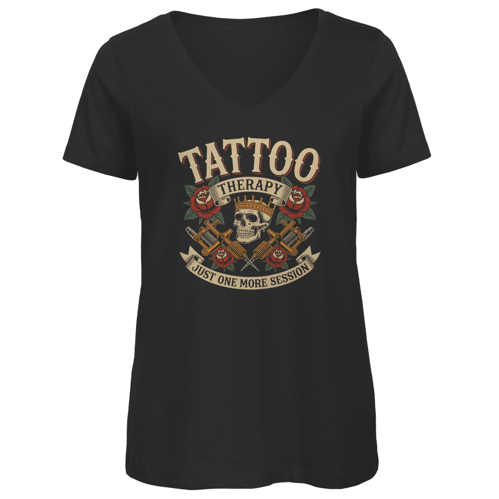 One more Session - Damen Shirt Clothes Schwarz XS Tattoo Fashion von inked-mafia.de. Dieses Teil gehört in jeden Kleiderschrank eines inked-rebels! Finde ideale Geschenke für Tätowierte, Tattoofans oder Tätowierer.