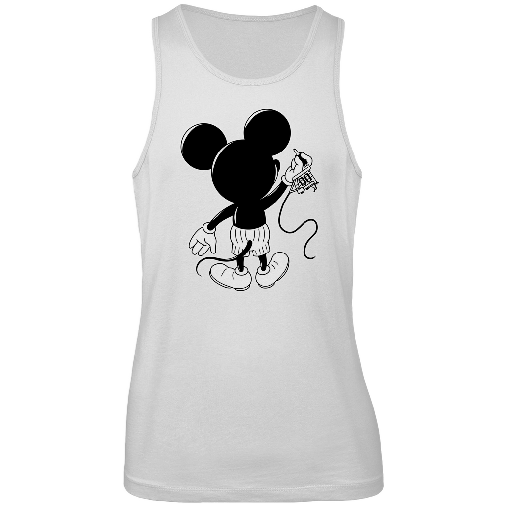 Inking Mouse - Herren Tank Top Clothes  Weiß S  Tattoo Fashion von inked-mafia.de. Dieses Teil gehört in jeden Kleiderschrank eines inked-rebels! Finde ideale Geschenke für Tätowierte, Tattoofans oder Tätowierer.