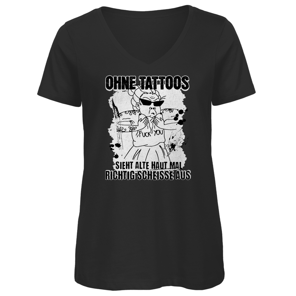 Alte Haut - Damen Shirt Clothes Schwarz XS Tattoo Fashion von inked-mafia.de. Dieses Teil gehört in jeden Kleiderschrank eines inked-rebels! Finde ideale Geschenke für Tätowierte, Tattoofans oder Tätowierer.