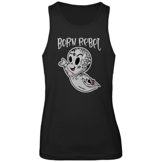 Born Rebel - Herren Tank Top Clothes  Schwarz S  Tattoo Fashion von inked-mafia.de. Dieses Teil gehört in jeden Kleiderschrank eines inked-rebels! Finde ideale Geschenke für Tätowierte, Tattoofans oder Tätowierer.