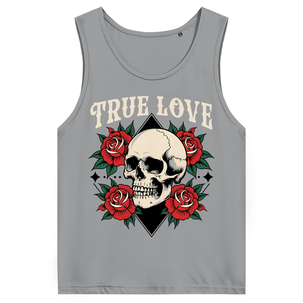 True Love - Herren Tank Top Clothes Grau S Tattoo Fashion von inked-mafia.de. Dieses Teil gehört in jeden Kleiderschrank eines inked-rebels! Finde ideale Geschenke für Tätowierte, Tattoofans oder Tätowierer.